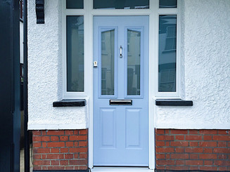 Replacement composite front door