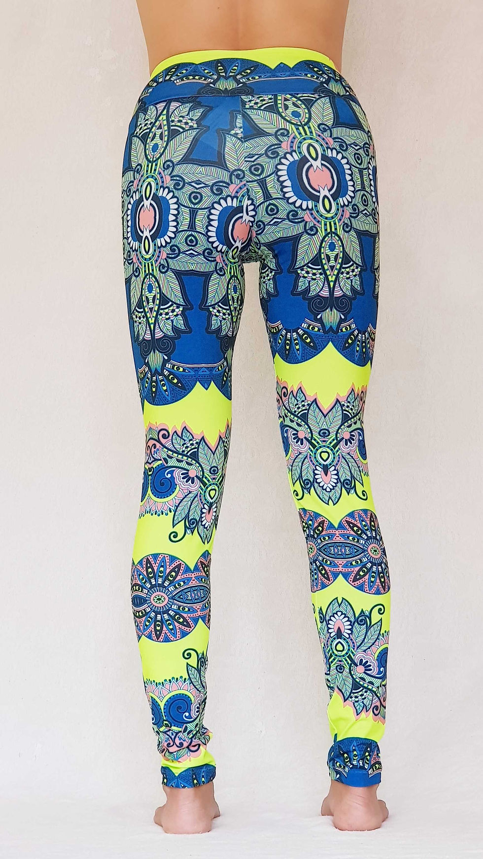 Miniatura: Indian Mandala Fluor / M / Yoga & Sport Leggings