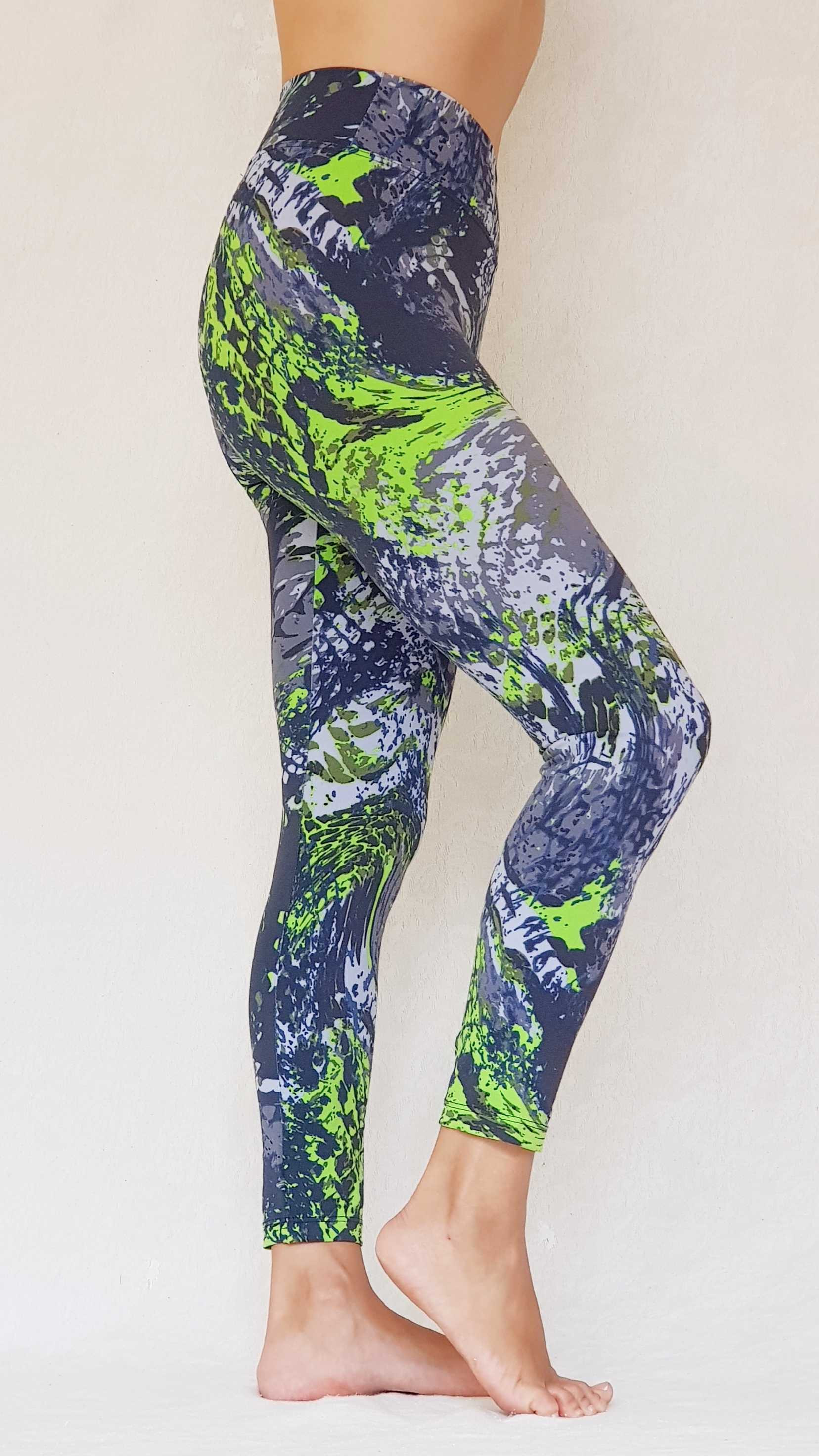 Militar Fluor / M / Yoga & Sport Leggings