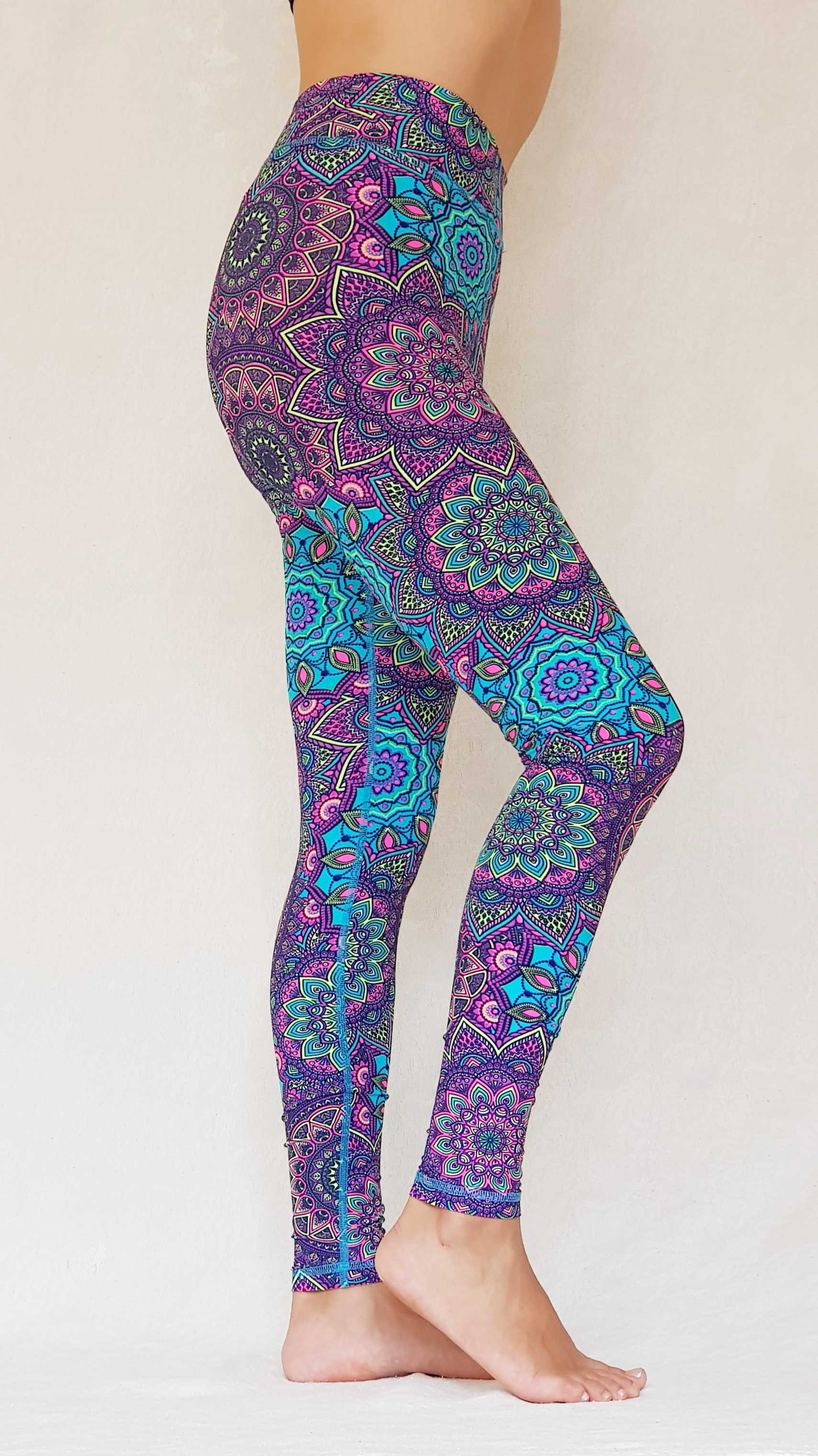 Mandalas Fluor / S / Yoga & Sport Leggings