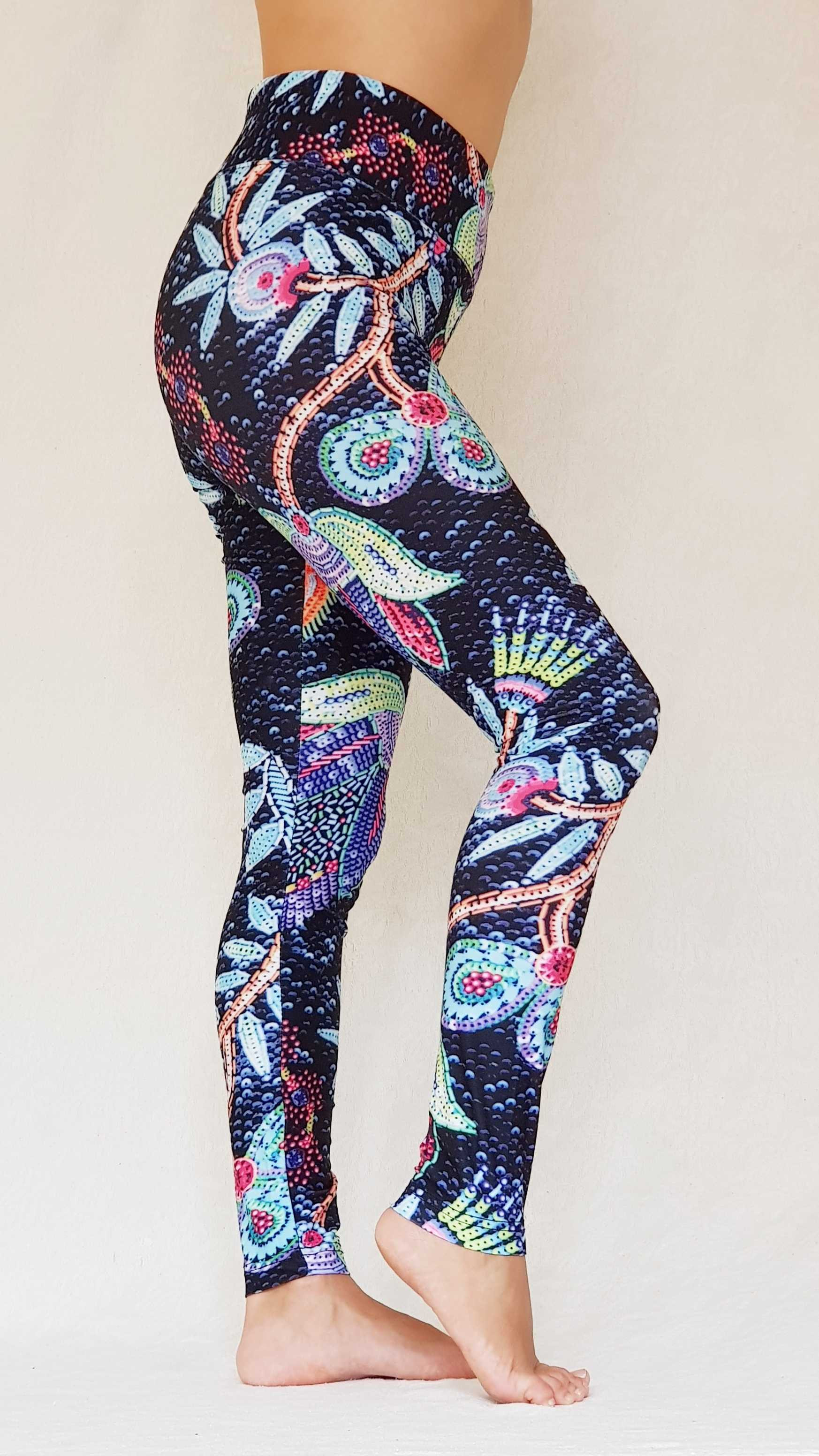Mostacillas Floreadas/ L / Yoga & Sport Leggings