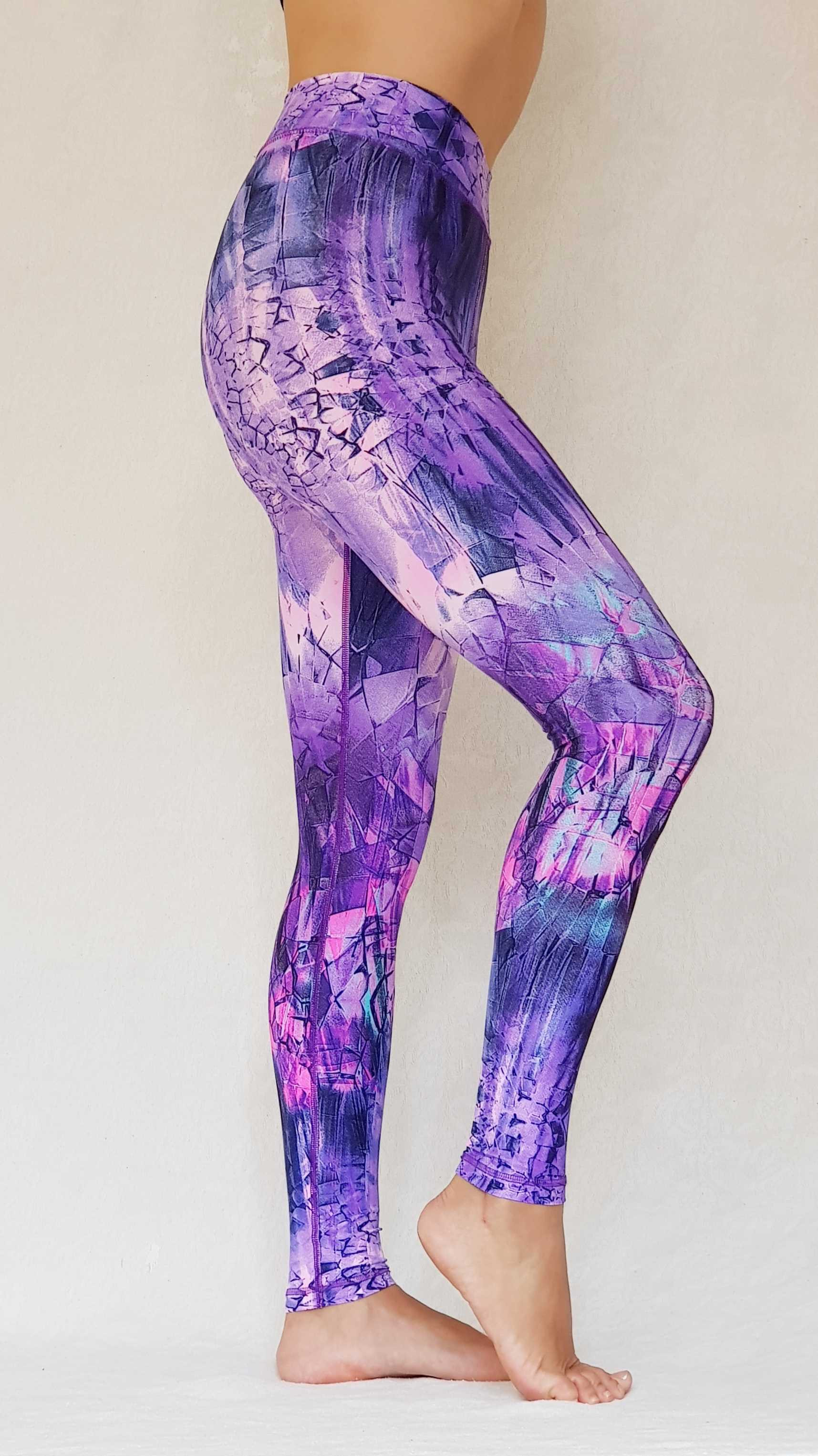Diamantes Violeta/ S / Yoga & Sport Leggings