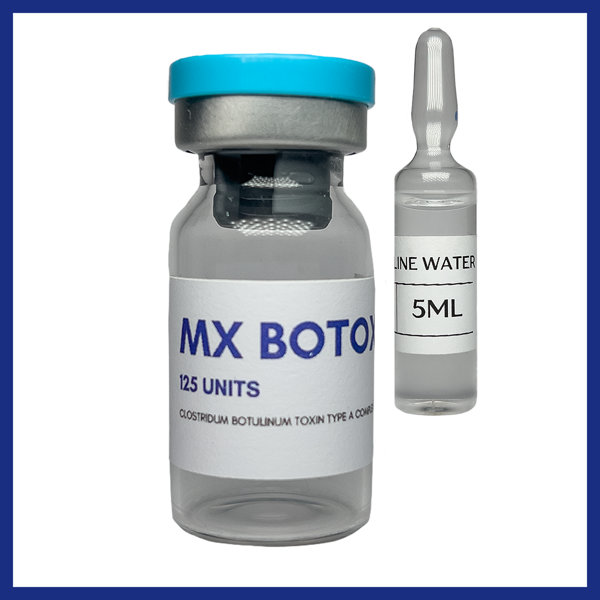 MX Botox 125iu Botulinum Toxin+5ml Saline Water (Bundle)