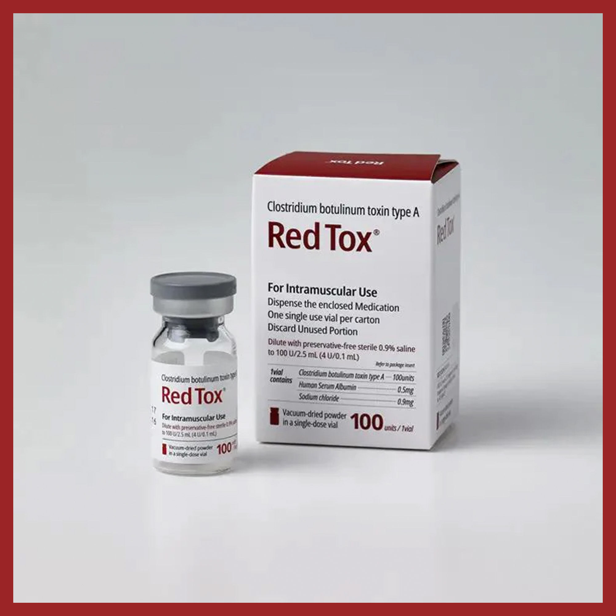 Red Tox 100 U Premium Toxine Botulique de Type A