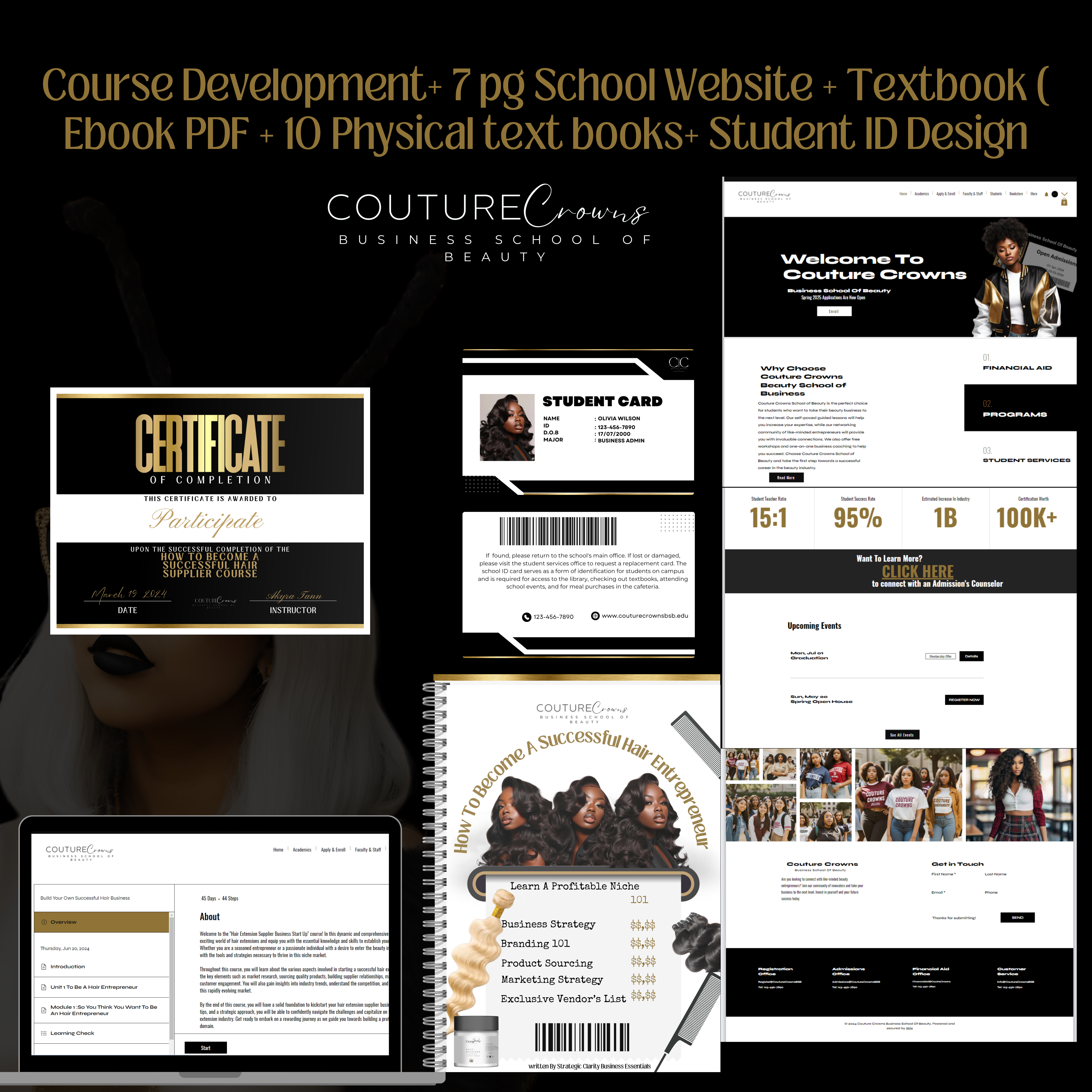 8 Page Online School Development