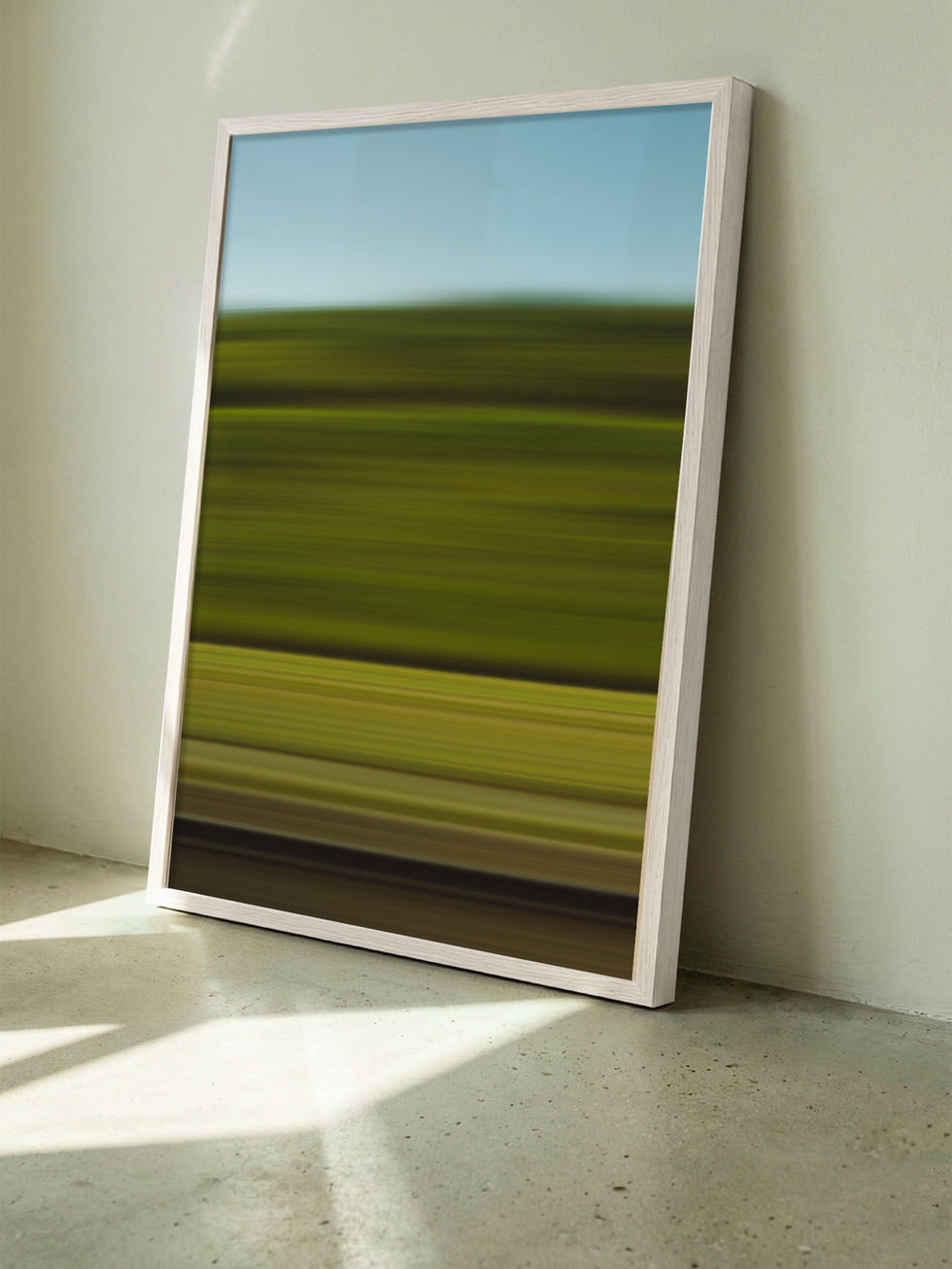 Vidde: Nordic summer countryside photography featuring vibrant emerald and lime green motion blurs.