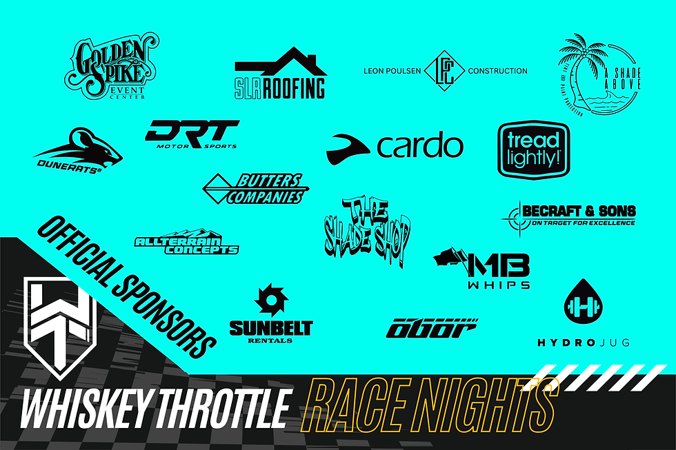 Whiskey Throttle Race Nights Official Sponsors