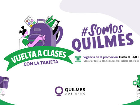 Descuentos y beneficios para la compra de útiles escolares para los usuarios de la Tarjeta Somos Quilmes