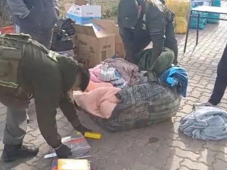 En operativo de rutina descubren más de 43 kilos de cocaína