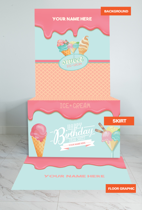 Thumbnail: Skirt - Ice Cream 29"x96"