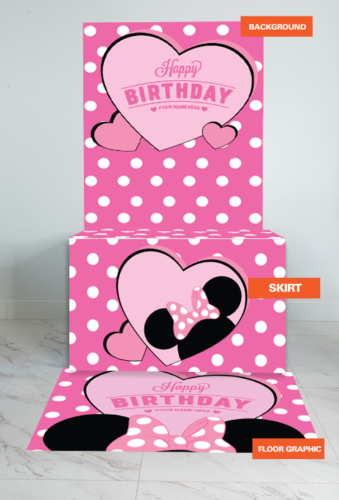 Thumbnail: Background and table topper - Pinky Mouse 48"x84"