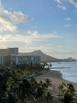Honolulu, Hawaii Beachside at Dawn