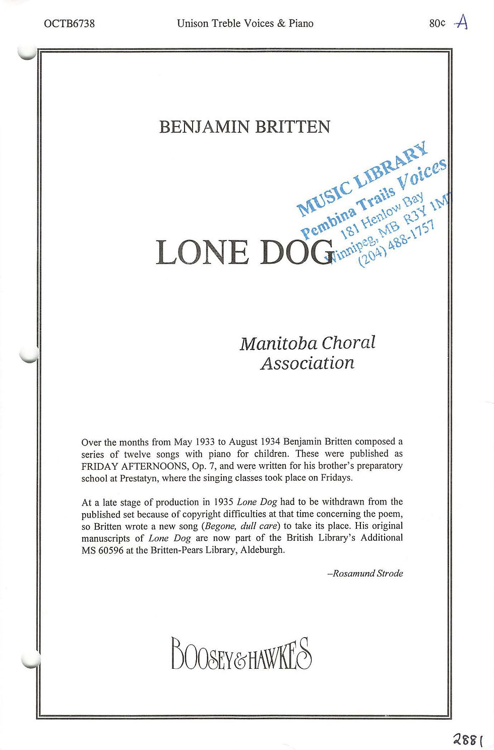 Thumbnail: Lone Dog