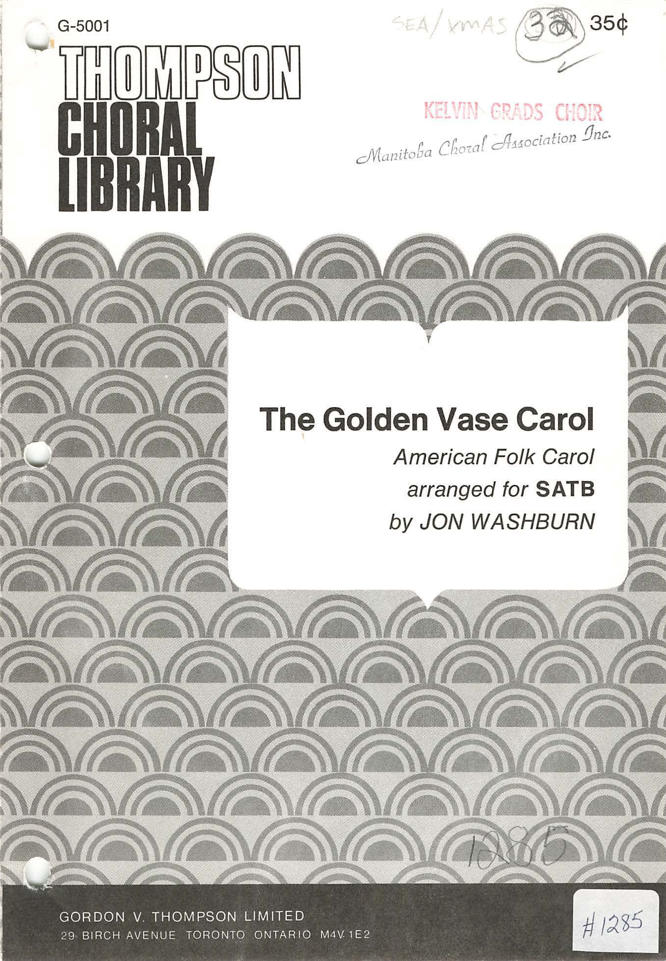 The Golden Vase Carol