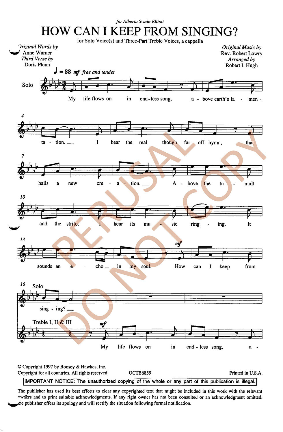 Thumbnail: How Can I Keep From Singing