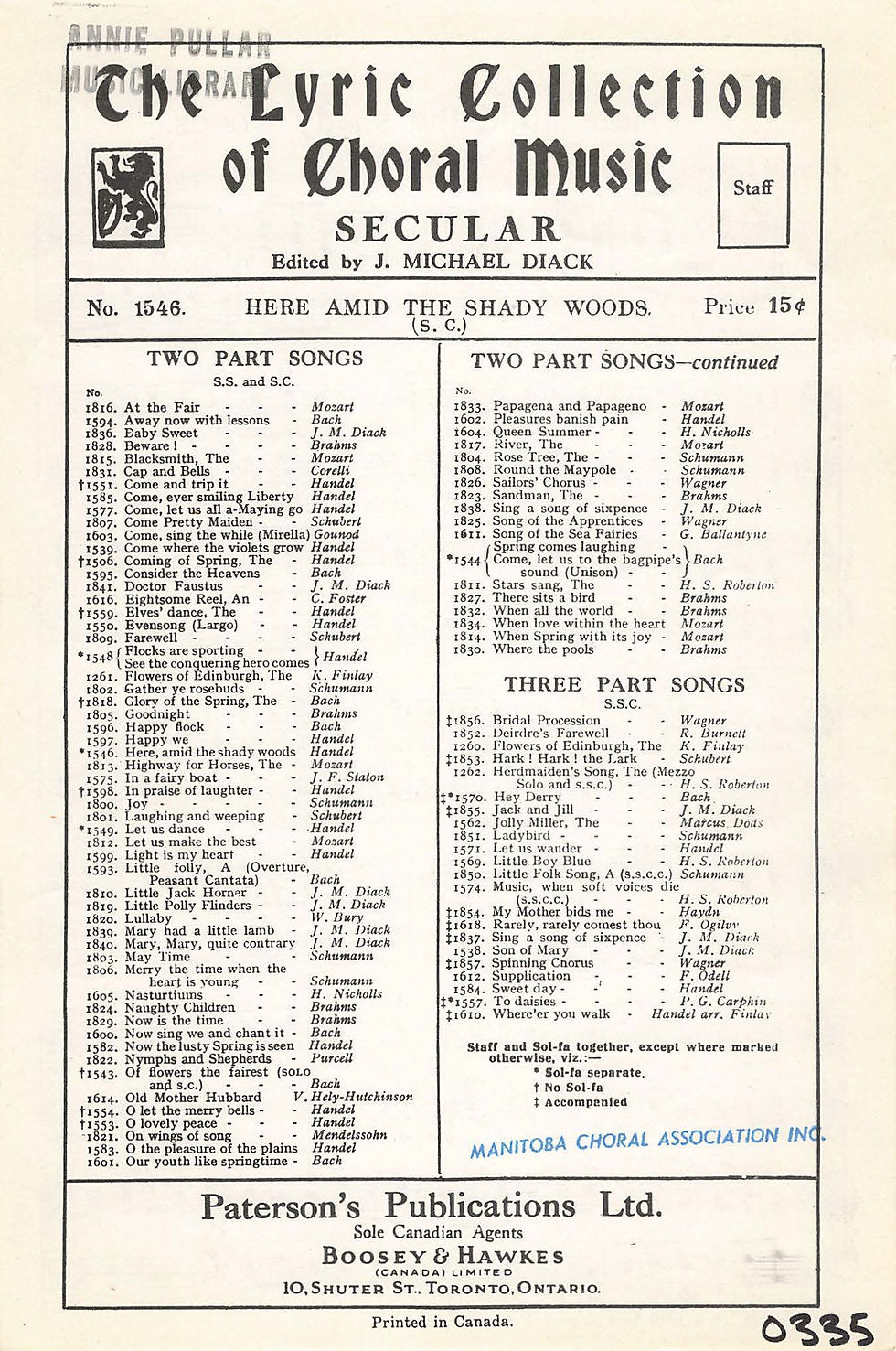 Here amid the shady woods