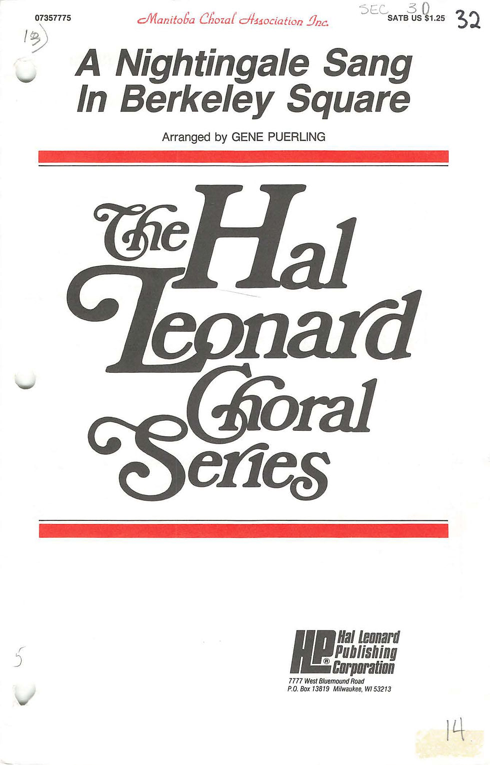 A Nightingale Sang In Berkeley Square