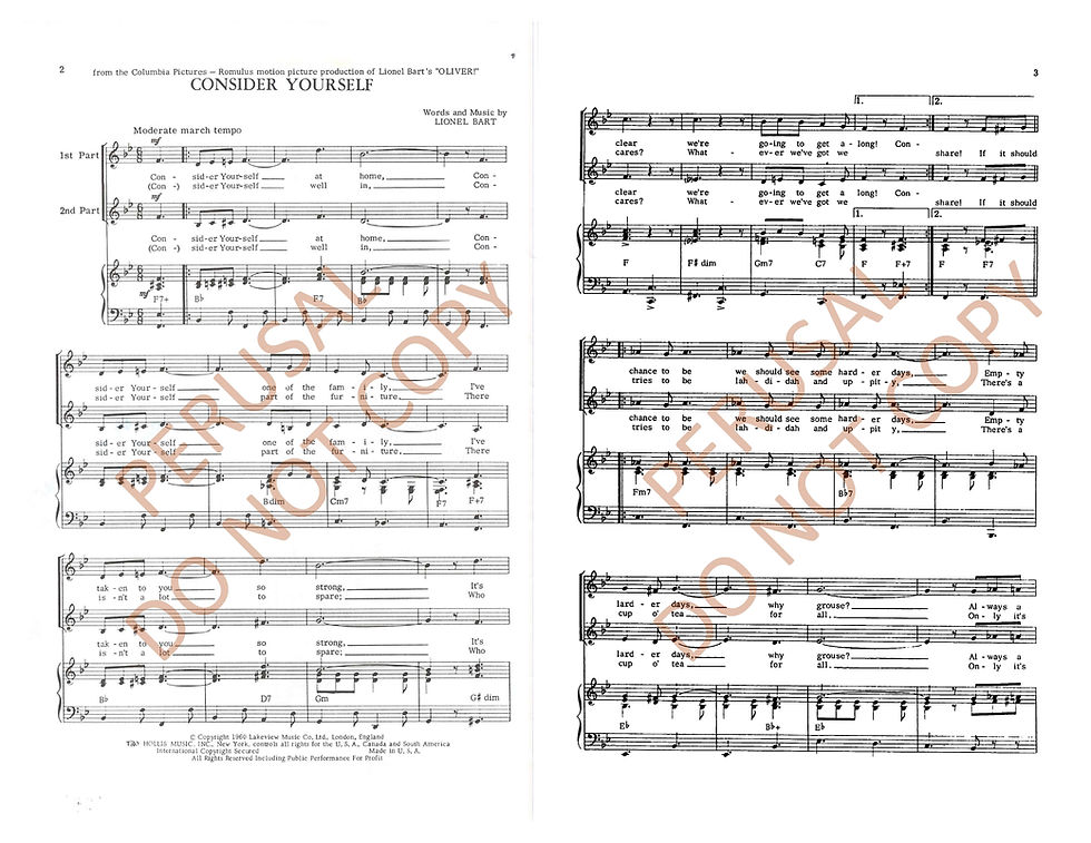 Thumbnail: Consider Yourself (Chorale Selections from Oliver)