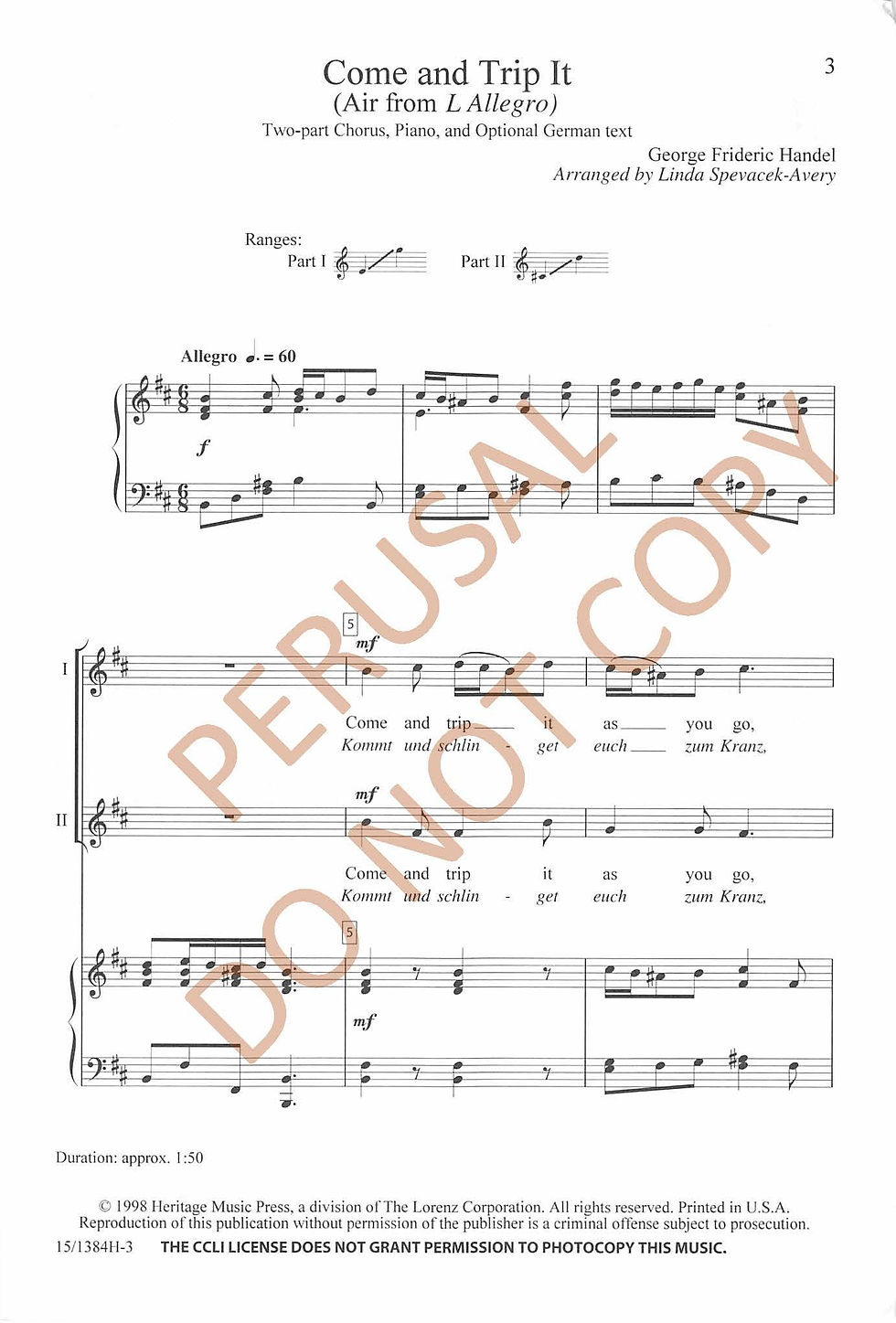 Thumbnail: Come and Trip It (Air from L'Allegro)