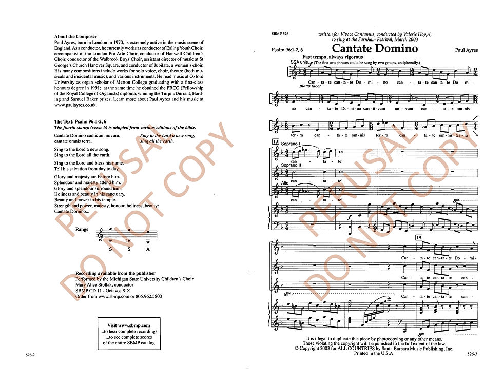 Thumbnail: Cantate Domino