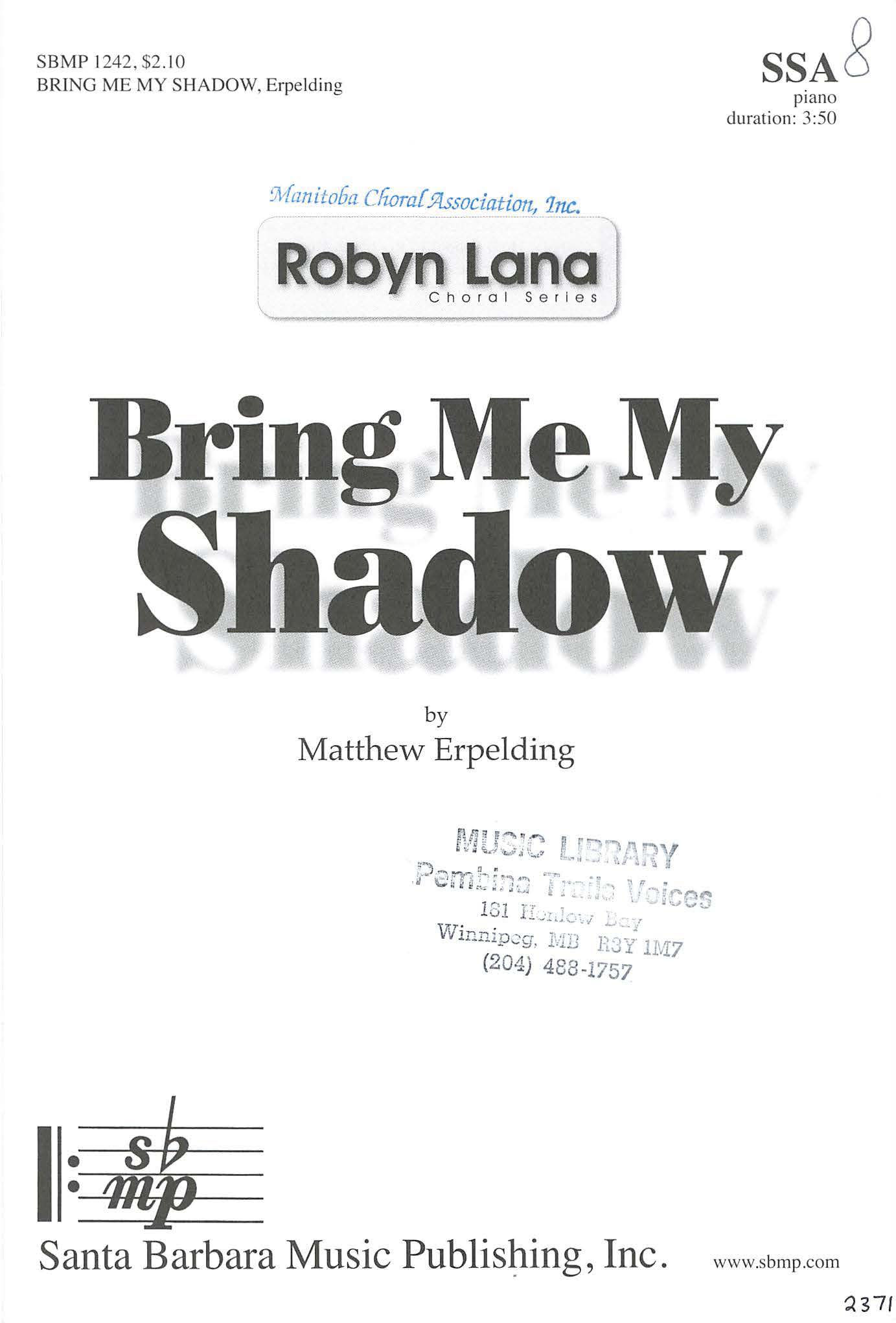 Bring Me My Shadow