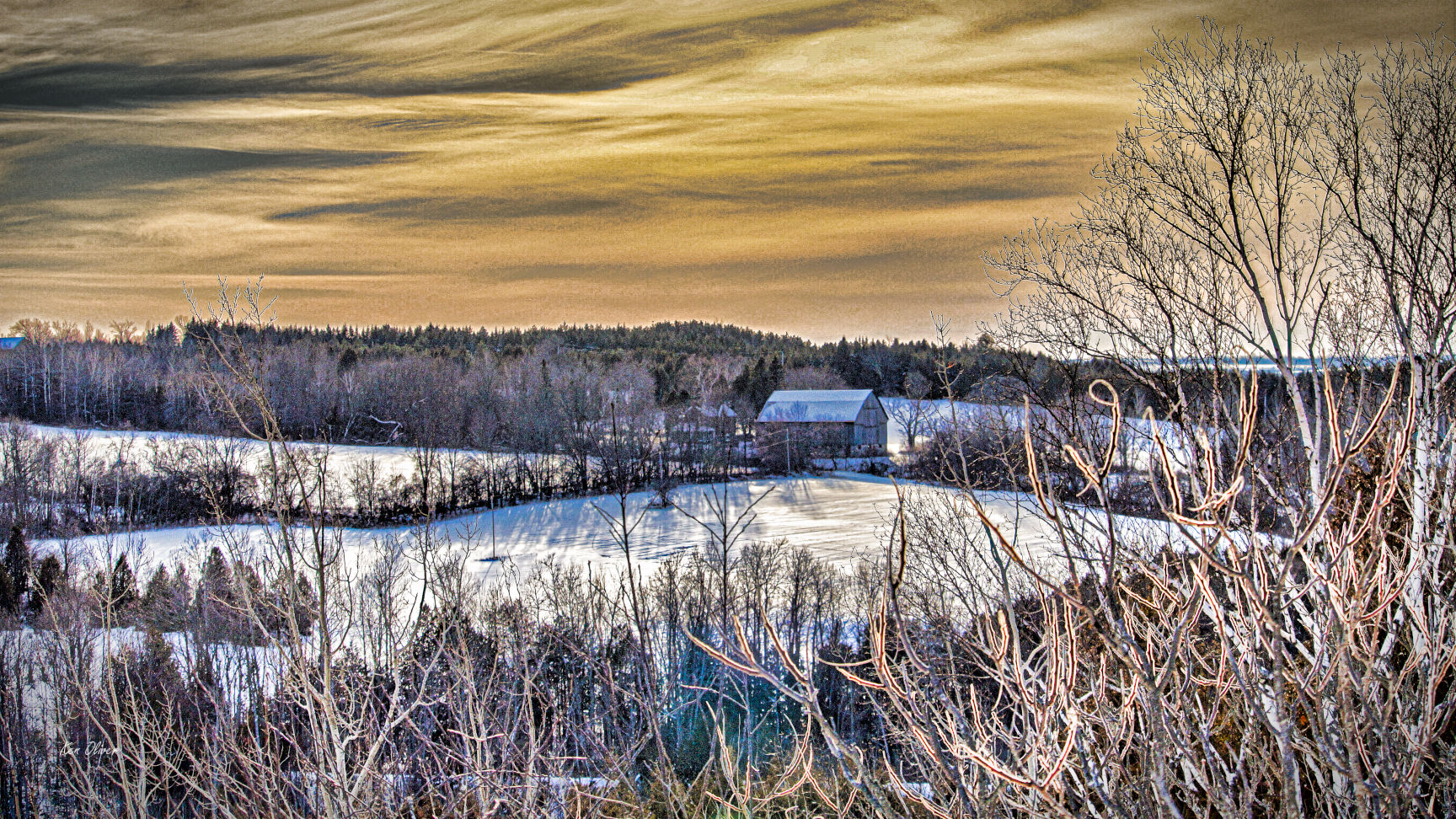 Ontario winter scenery