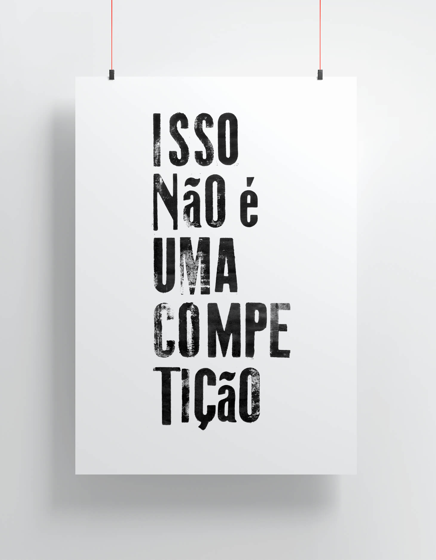 isso não é uma competição