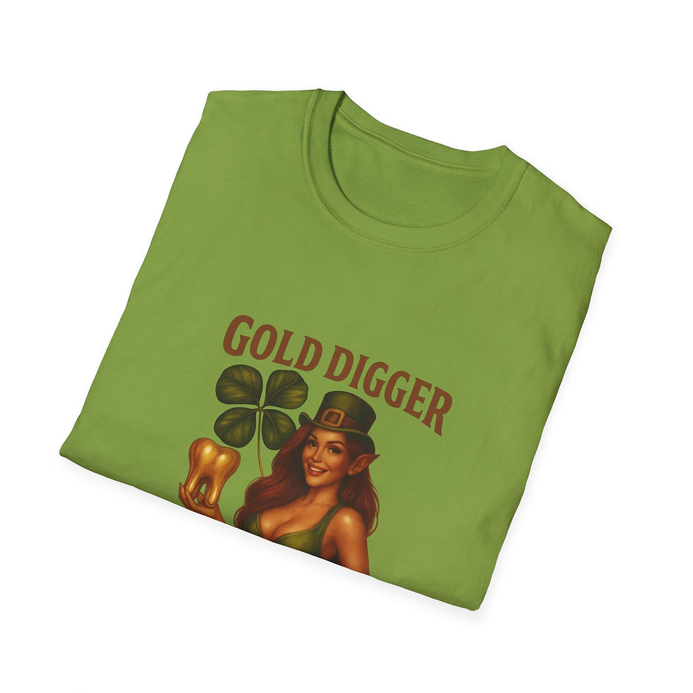 Thumbnail: Gold Digger Shamrock T‑Shirt — "Luck of the Irish" St. Patrick’s Day Graphic Tee
