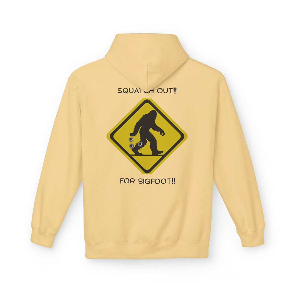 Thumbnail: Bigfoot Hoodie — 'Squatch Out! For Bigfoot' Graphic Pullover