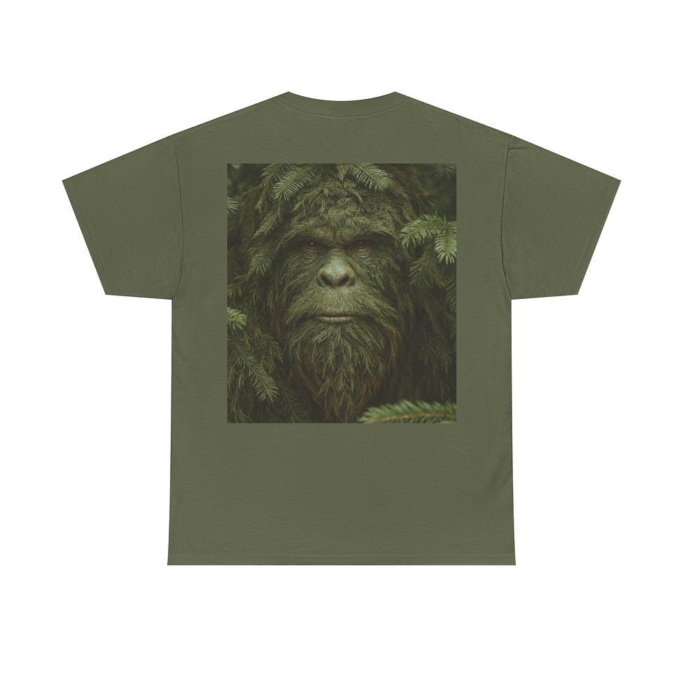 Thumbnail: Bigfoot Camouflage T-Shirt — Camouflaged Bigfoot Tee