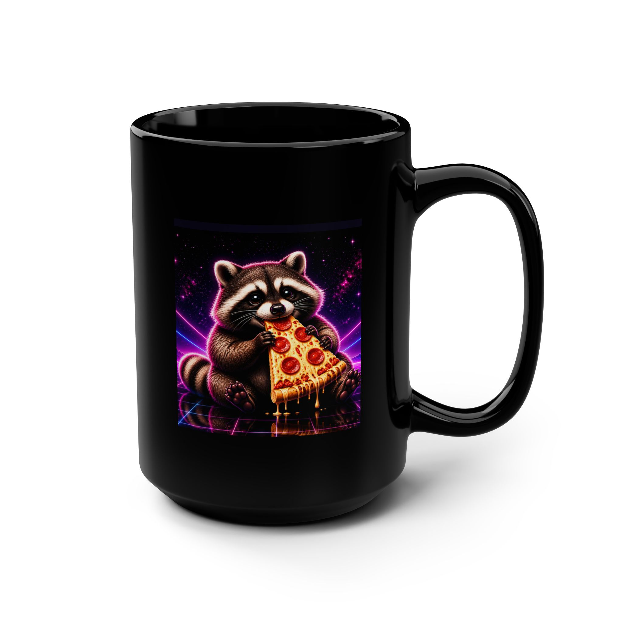 Raccoon Pizza Mug