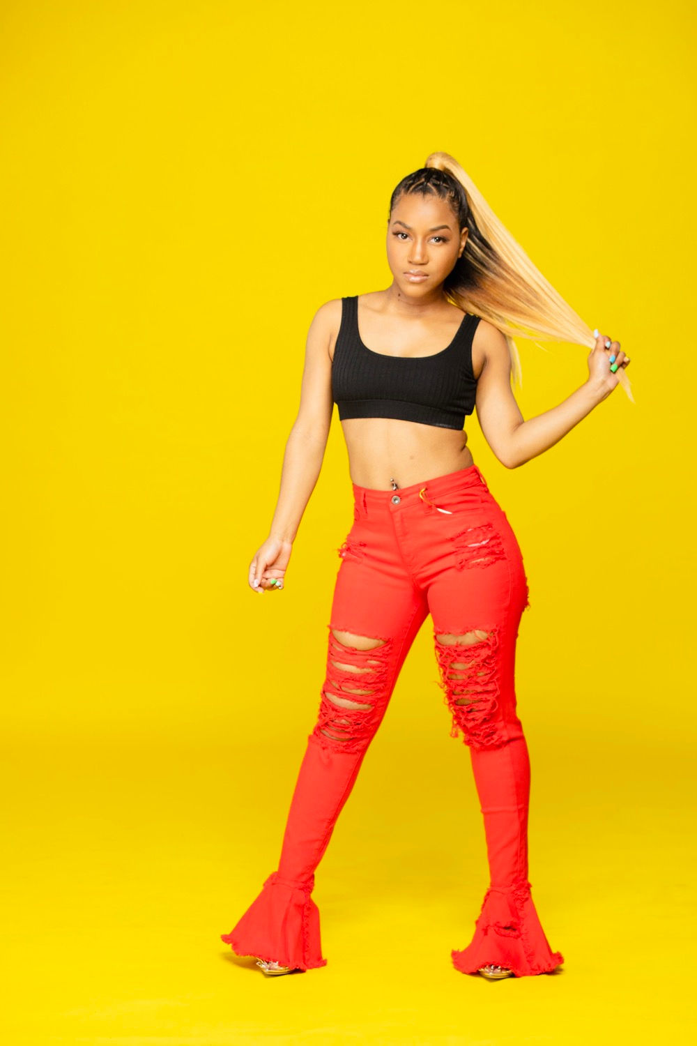 HOT-GIRL FLARE PANTS