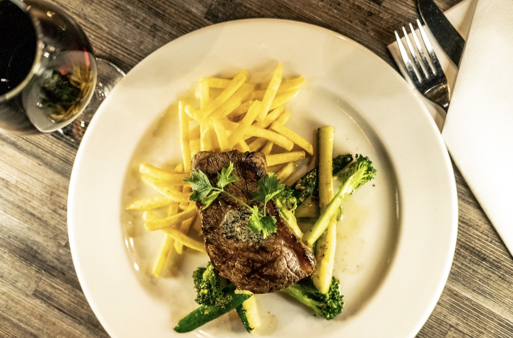 Arranged Food and Objects