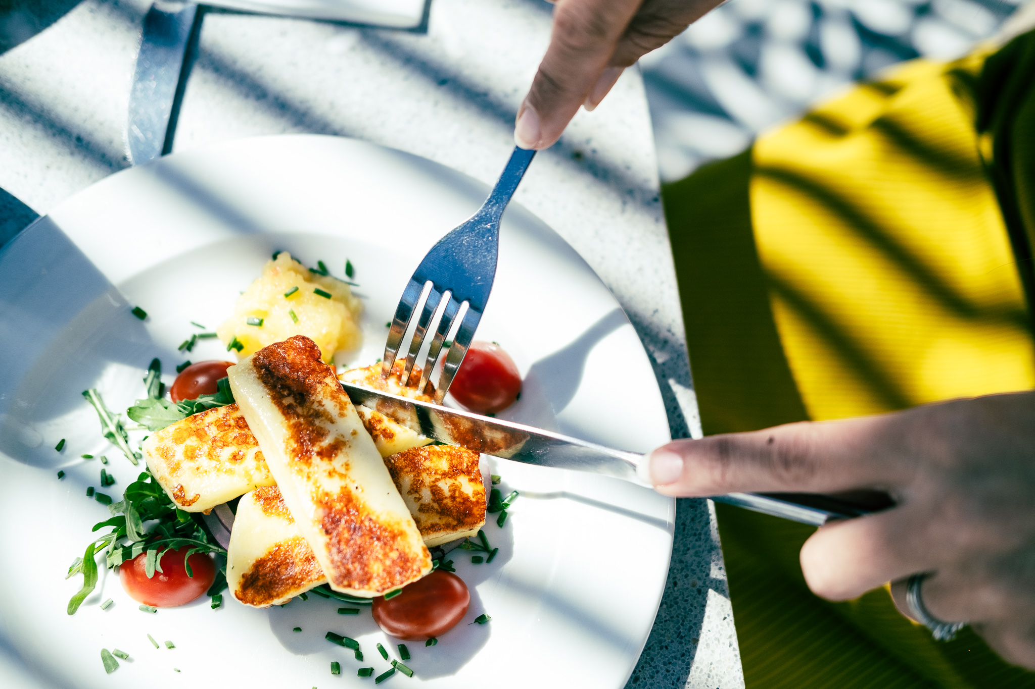 Arranged Food and Objects