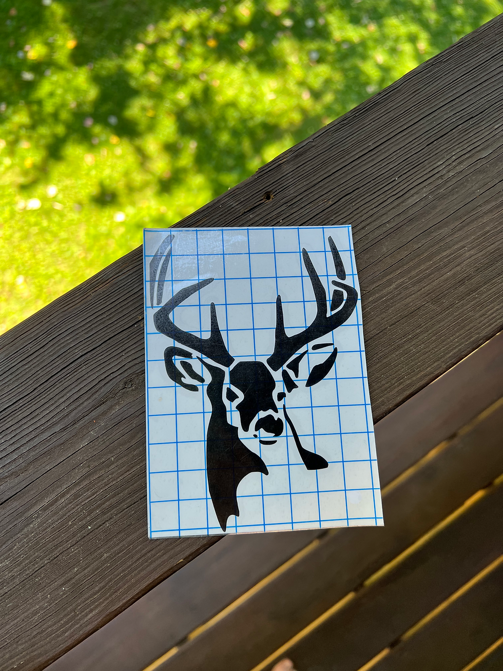 Buck image Deer Decal