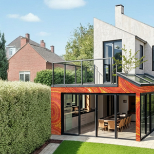 Modern house extension, sunset view, PHASEZERO DESIGN