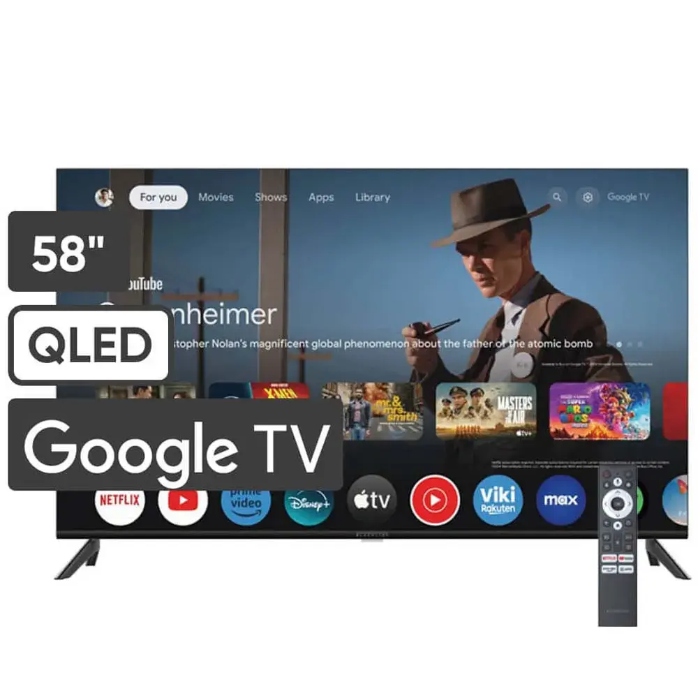 Televisor BLACKLINE QLED 58" UHD 4K Smart TV BL58-T8000QD