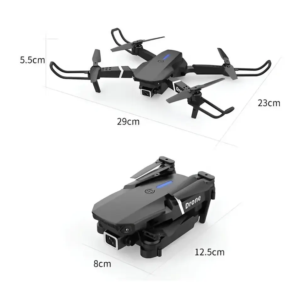 Miniatura: Drone E88 Mini Camara Wifi Hd Negro