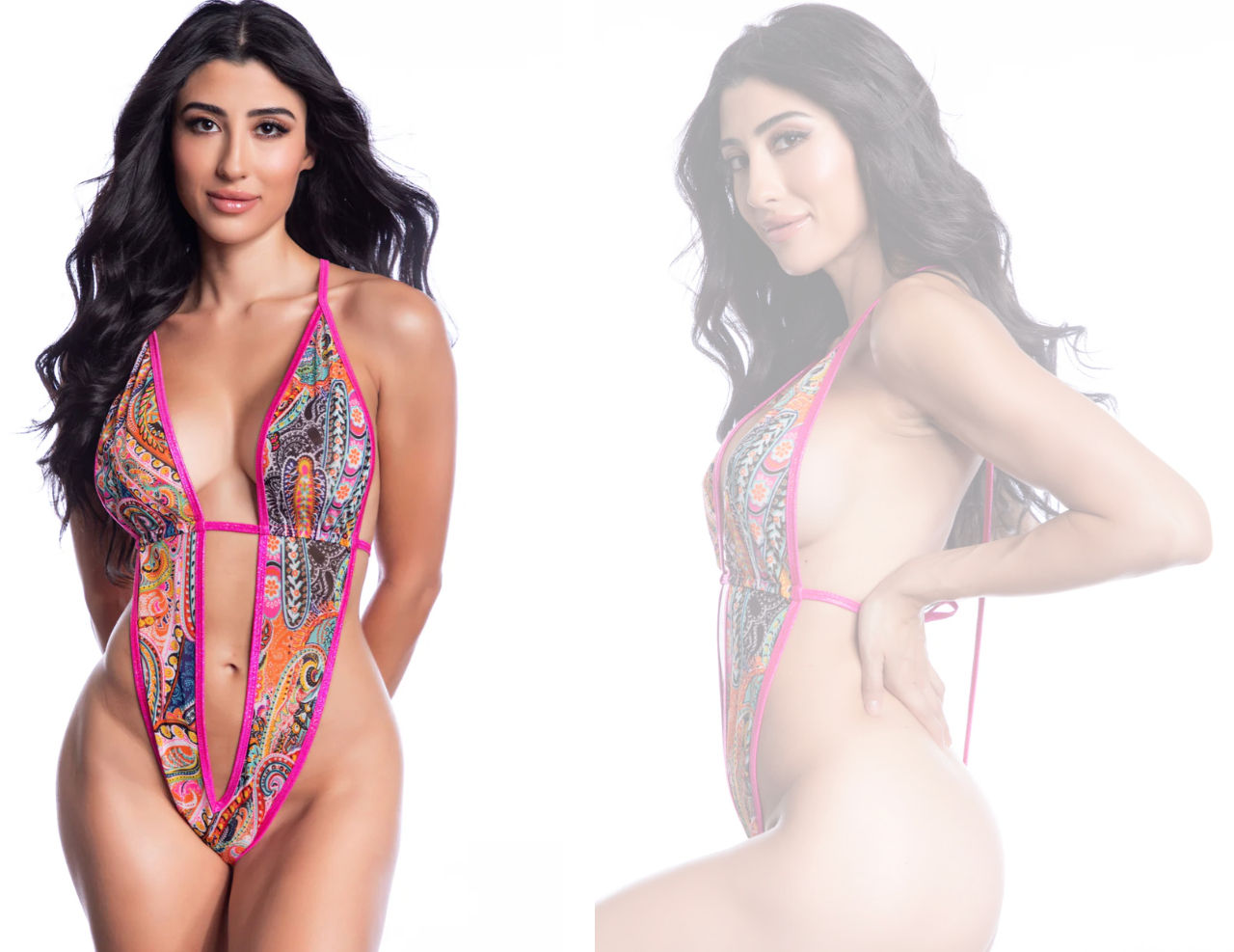 Paisley Sorbet Mesh One-Piece