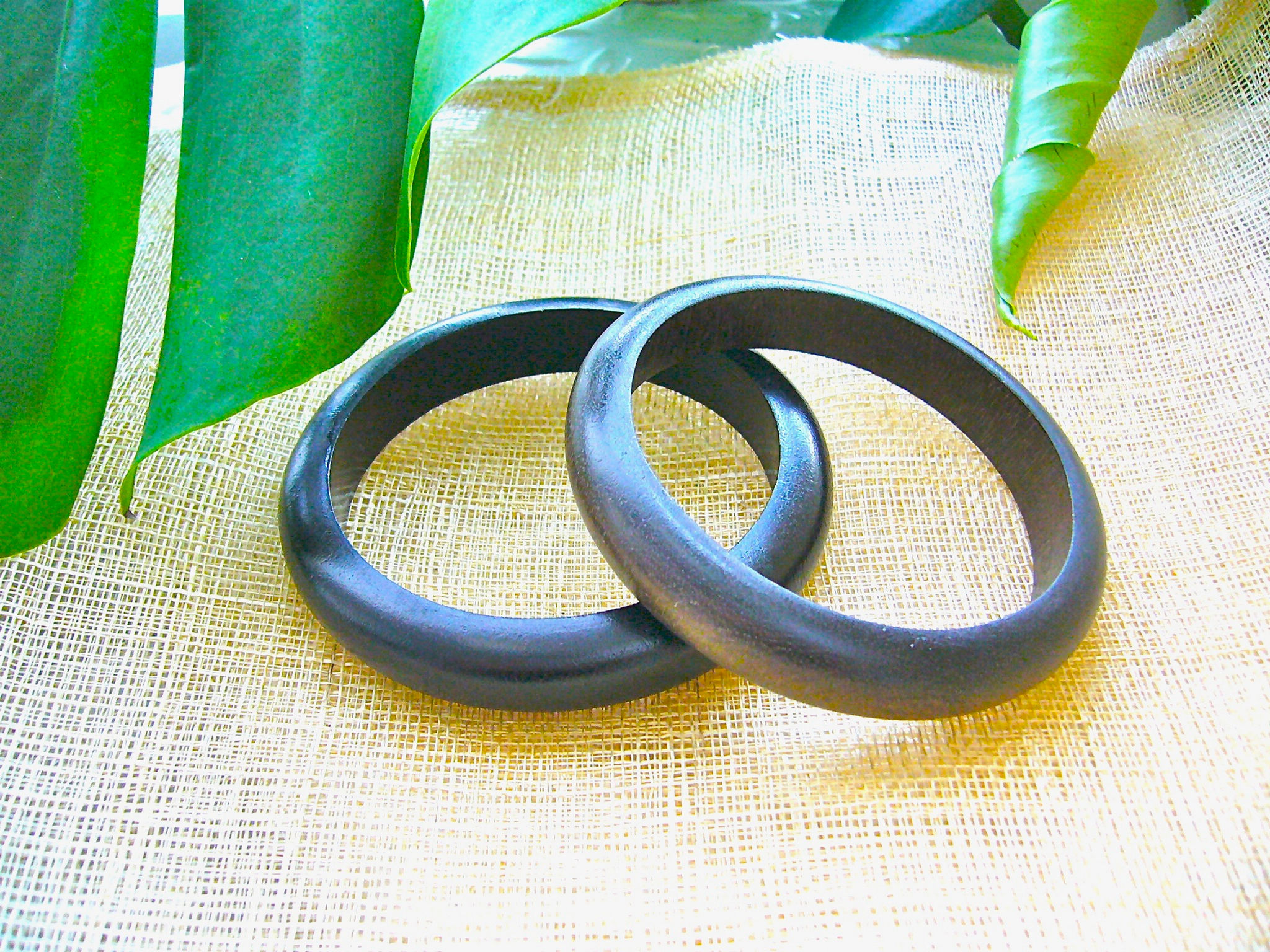 Monsteraleaf ローブル ウッド シンプル バングル