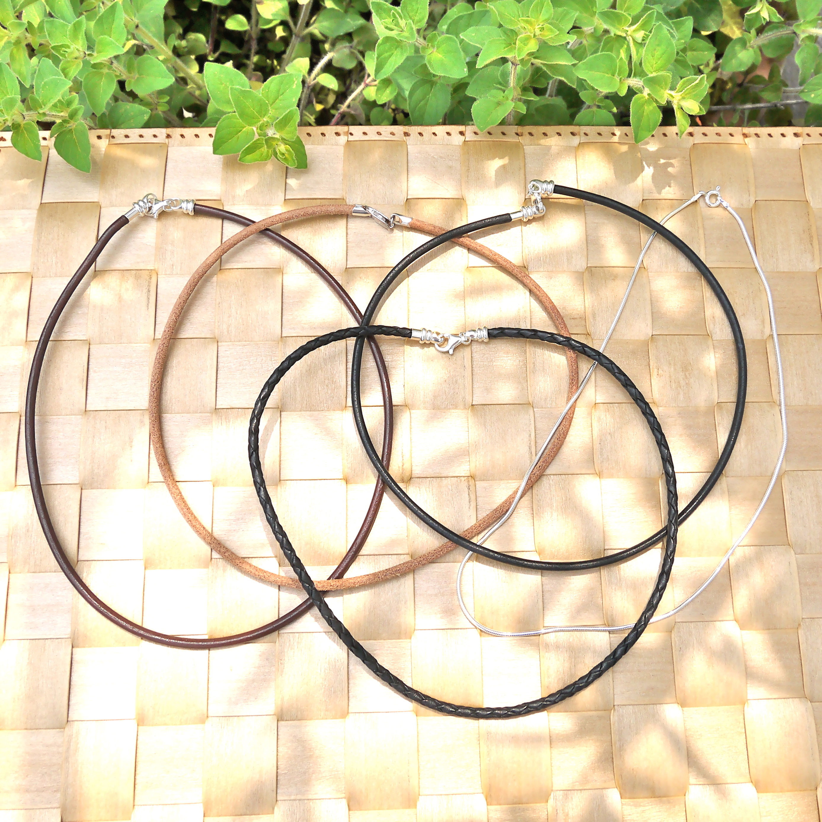 leather cord necklace