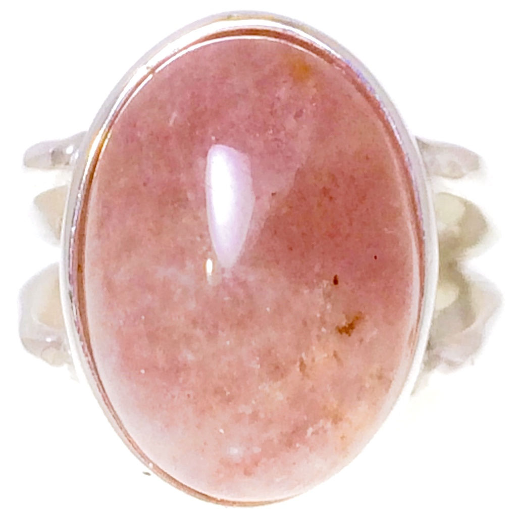 Monsteraleaf レッド アベンチュリン オーバル カボション シルバー リング 18x13mm 大粒 天然石ジュエリー