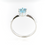 Thumbnail: Monsteraleaf スカイ ブルー トパーズ オーバル ファセット カット リング 天然石 ファション ジュエリー
