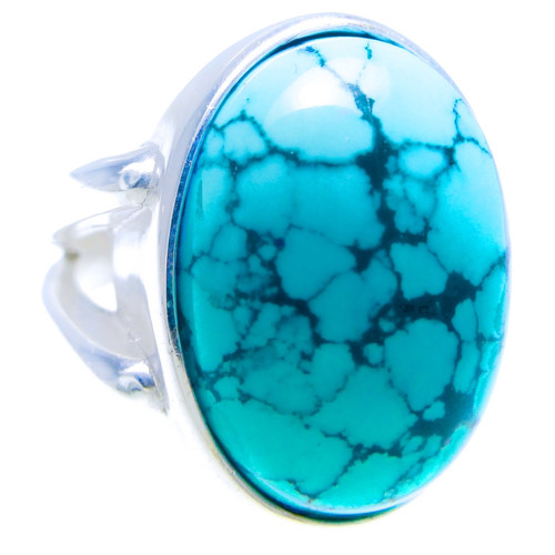 ターコイズオーバルカボションリング K10トルコ石（ターコイズ）オーバルカボション リング大（リング