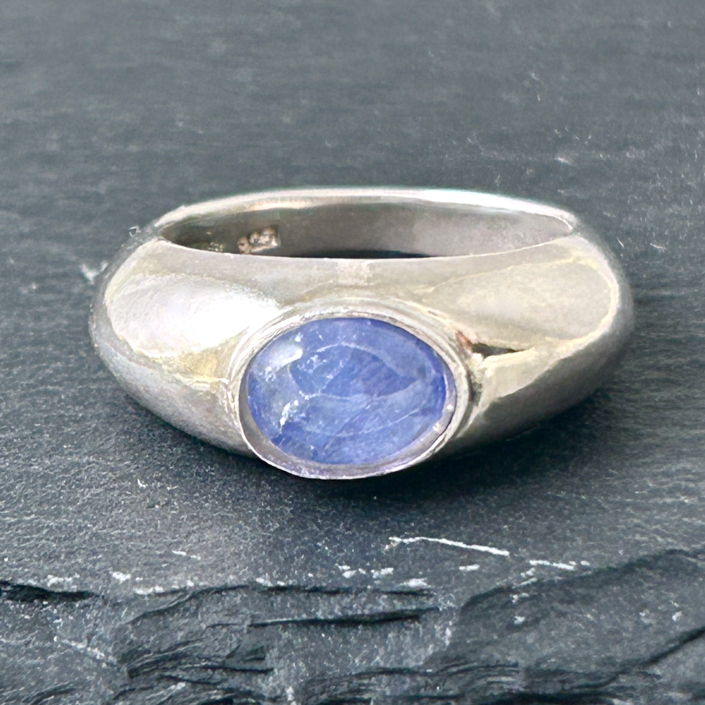 Monsteraleaf タンザナイト シルバー リング オーパル カボション Puku 天然石 ジュエリー