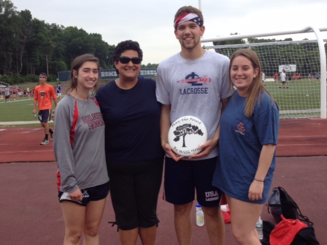 Rachel Chirichella and Noah Boldt (2015 Foundation Scholarship recipients, along with Meredith Gray, a 2014 Foundation Scholarship recipient, are pictured with science teacher Lisa Dhaibar. a member of the Isadora Seibert Scholarship Committee at GL which is comprised of loving close friends and peers of Isadora.