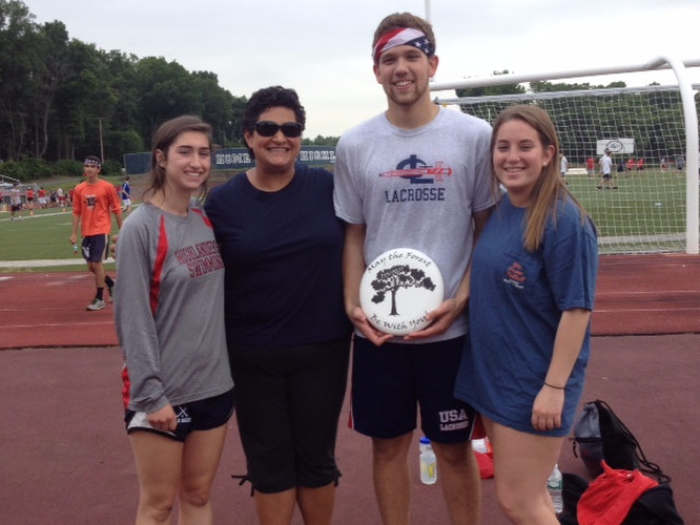 Rachel Chirichella and Noah Boldt (2015 Foundation Scholarship recipients, along with Meredith Gray, a 2014 Foundation Scholarship recipient, are pictured with science teacher Lisa Dhaibar. a member of the Isadora Seibert Scholarship Committee at GL which is comprised of loving close friends and peers of Isadora.