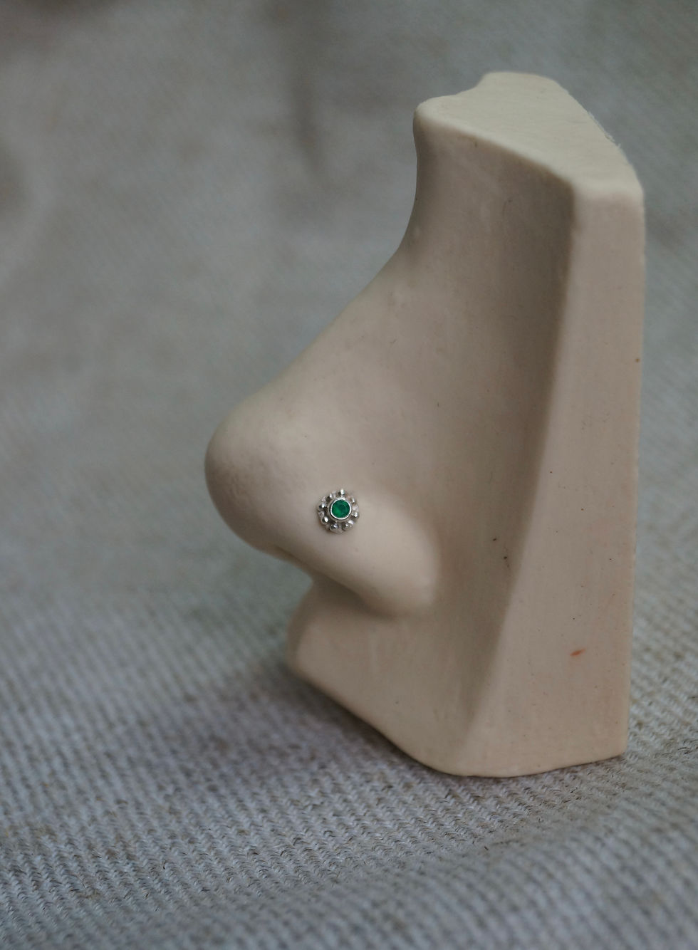 Miniatura: Piercing de nariz ✦  crisoprásio