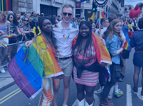 Aviation Pride UK (APUK) attending london pride march for LGBTQ+ rights and inclusion with aviation