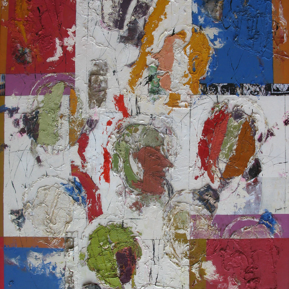 Luis Granda, Los 12 magos, 2010, óleo collage sobre tela, 180 x 160 cm.JPG